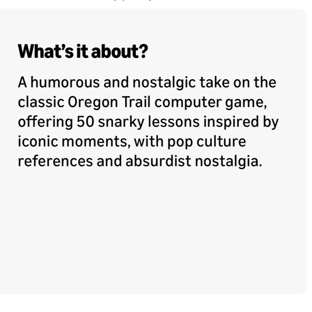 …AND THEN YOU FOR OF DYSENTERY- The Oregon Trail Book - Picture 5 of 5